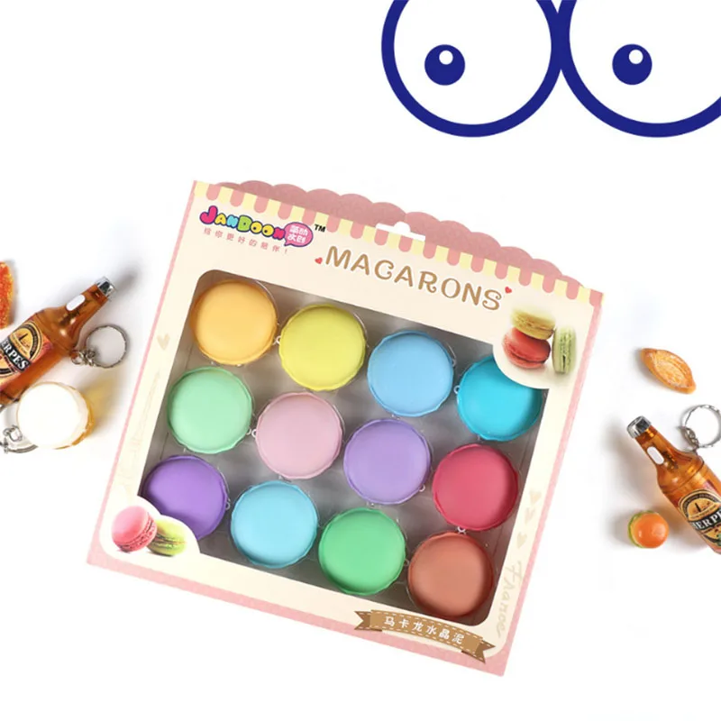 Детские ручной работы DIY креативные 12 цветов снятия стресса Макарон кристалл цвет грязи детская игрушка подарок