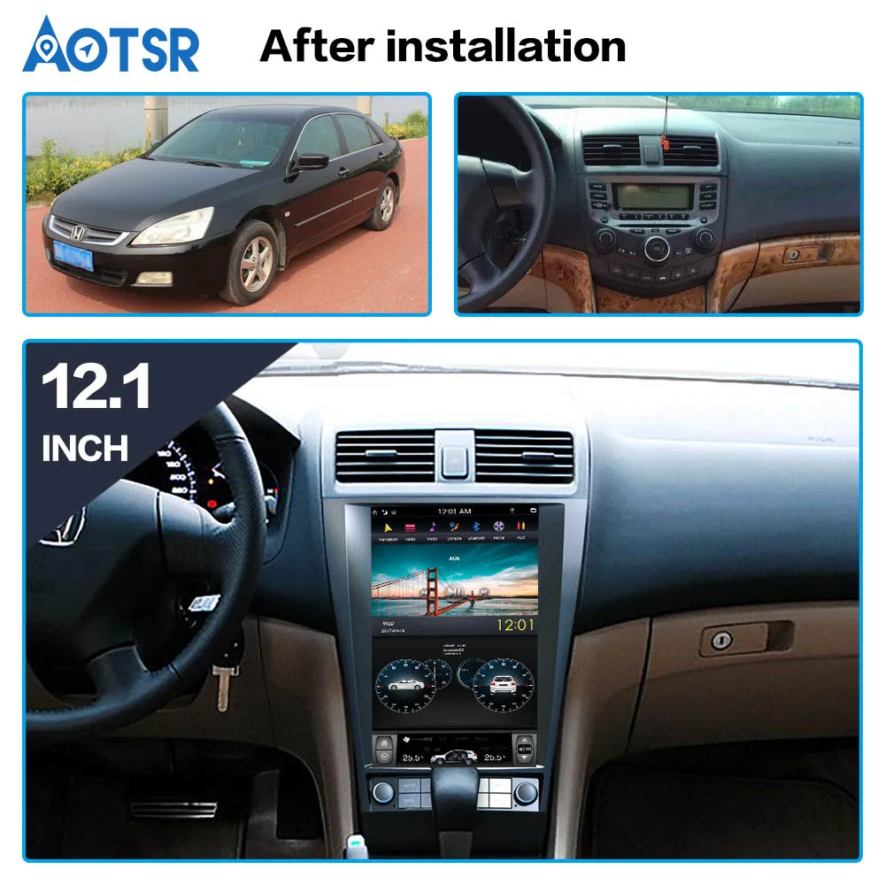 Cheap Android car video recorder 8.1 Tesla style car multimedia system gps tracker For HONDA ACCORD 7 seven 2003-2007 car head unit 1 Cheap Android car video recorder 8.1 Tesla style car multimedia system gps tracker For HONDA ACCORD 7 seven 2003-2007 car head unit 1