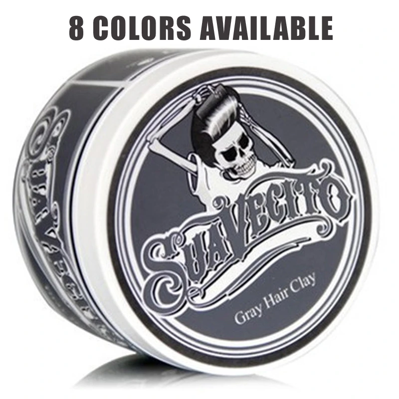 Original Suavecito Pomade Hair Dye Wax Mud Hair Clay Gray Purple Green Burgundy Brown Blue