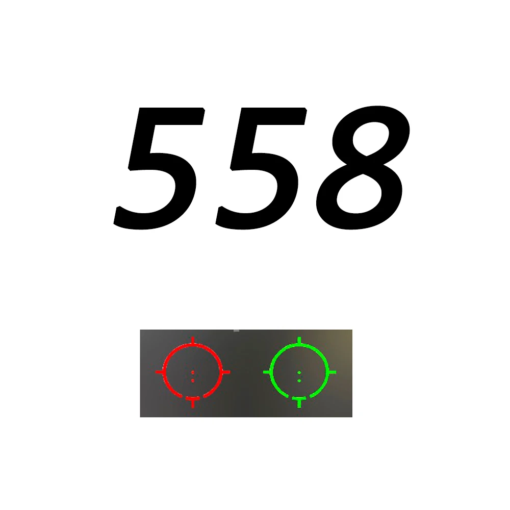 

558 holographic Green Red dot Sight Airsoft Scope reflecting series fit on 20mm Rail Mounts