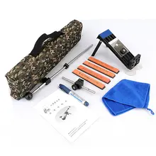 2016 neues update berufsküche-messerschleifer-system 4 stücke schleifsteine Mit einzelhandel Camouflage Tasche