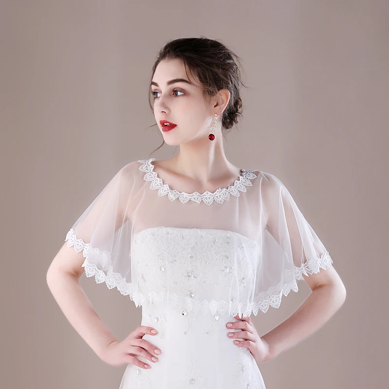 Модная летняя Свадебная накидка, аппликация, чехол для свадебного платья, аксессуары для подружек невесты, короткая прозрачная накидка