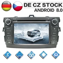 4G+ 32G Восьмиядерный 2 Din стерео Android 8,0 Автомагнитола для Toyota corolla 2007-2013 gps навигация CD DVD плеер Bluetooth головное устройство