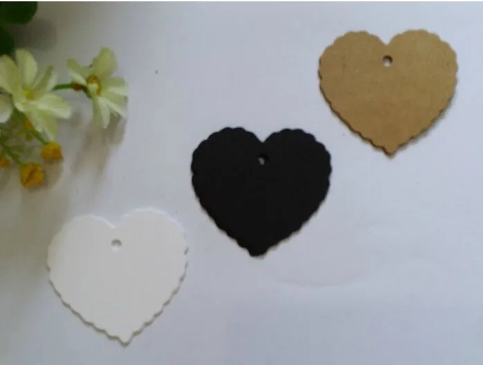 CX-TAG-00120 6x6cm Heart paper tag