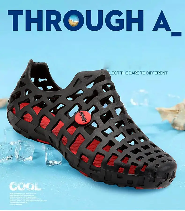 1 (1)Hollow Wading Shoes Breathable Aqua Shoes Beach Sandals Adult Slippers Sport Upstream Shoes Women Diving Socks 