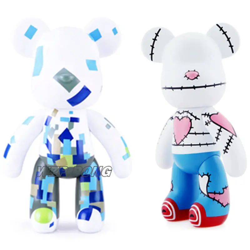 

24CM Bearbrick Be@rbrick Model Toy PVC camouflage Love style Bearbrick Movable joint Model Toys Collection Christmas Gift