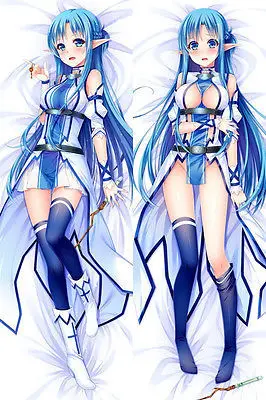 

Japan Anime Hugging Body Pillow Case qf 150*50 Sword Art Online SAO Asuna Cute