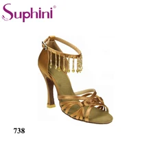 FREE SHIPPING Suphini Tassel Dance Shoe High Heel Salsa Shoes Lady Pendant Party Dance Shoe
