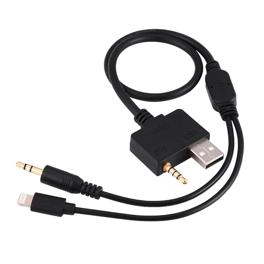 1 шт. 52 см пластиковый металлический AUX кабель автомобильный аудио AUX дополнительный адаптер кабель для hyundai KIA IPOD IPAD IPHONE электрические аксессуары
