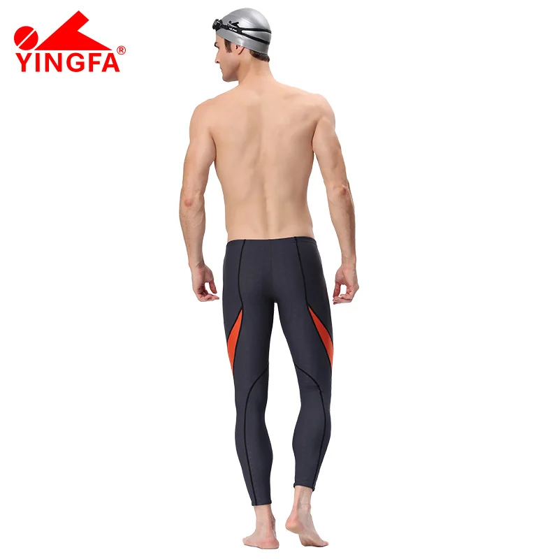 YINGFA 9117, Мужские Профессиональные плавки из кожи акулы, солнцезащитные Длинные плавки, Осень-зима, купальный костюм, штаны для дайвинга