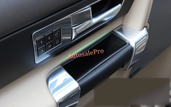 

BlACK Inner Side Door storage box Phone Holder 4pcs For Land Rover LR4 Discovery 4 2010 2011 2012 2013 2014 2015