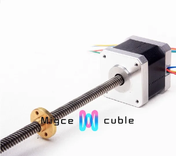 

3 D printer parts Replicator/reprap Ultimaker Z Motor with Trapezoidal Lead Screw TR 8*8(P2)  300 mm length