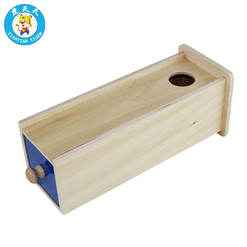  Montessori Baby Kids Preschool Educational Wooden Toys Box With Bins Infant Toddler And Object Perm