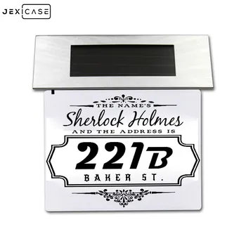 

4LED Wall Light Lighting Doorplate Safety Solar Lighting Safety Solar Lighting Billboard Lamp of Outdoor House Number Address