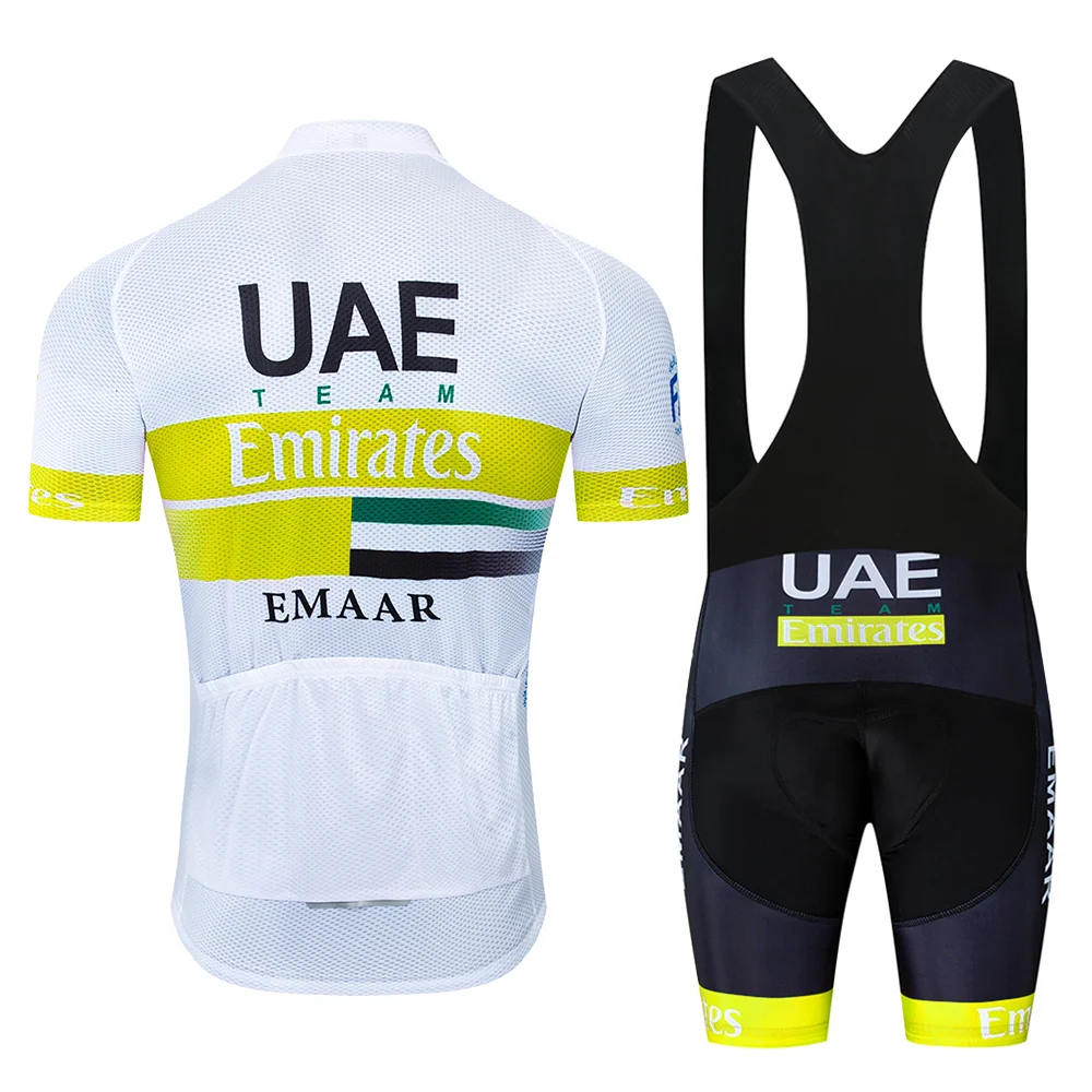 Новая команда ОАЭ одежда для велоспорта Джерси 9D pad шорты набор Ropa быстросохнущие мужские летние топы pro велосипедный майон Culotte