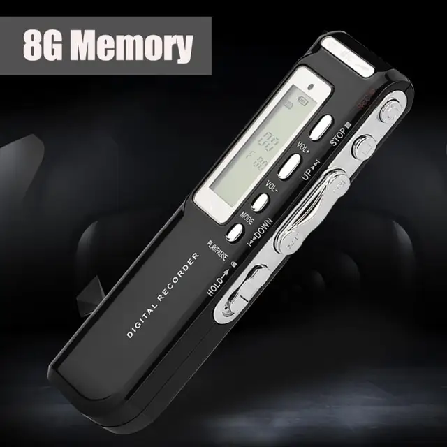 Digital Voice Recorder Pen Multi-language 8GB Memory Auto Recording Mini Audio Recorder Phone Call Recording