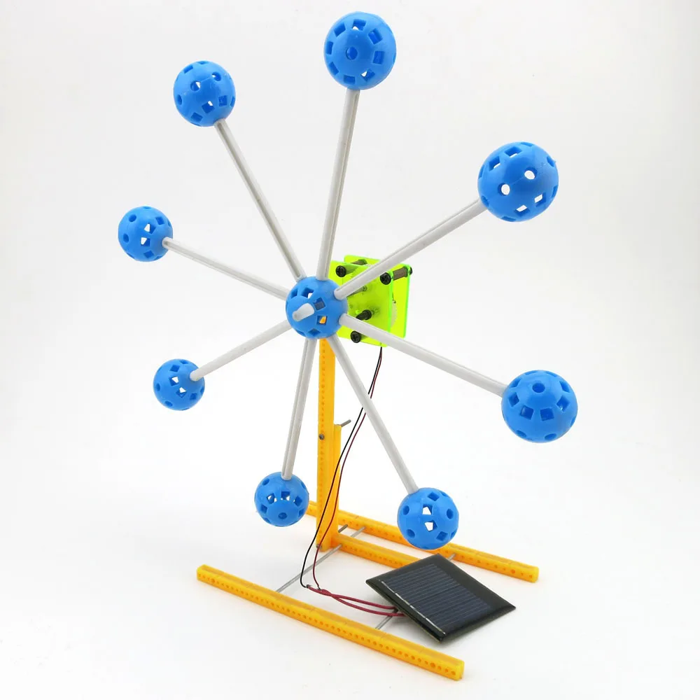 Ferris wheel toy building model solar technology small production