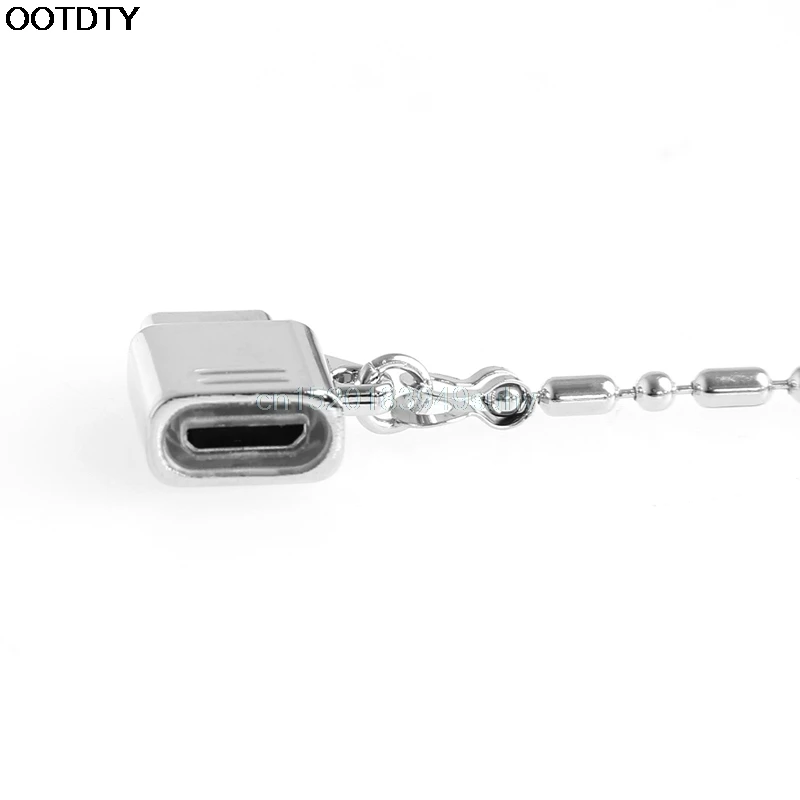 Металлический Тип C USB-C 3,1 мужчина к Micro USB 2,0 Женский переходник конвертер адаптер