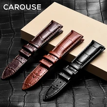 Ремешок для часов Carouse из натуральной телячьей кожи Размер 14 мм 16 мм 18 мм 19 мм 20 мм 21 мм 22 мм ремешок для часов Tissot Seiko часы браслет