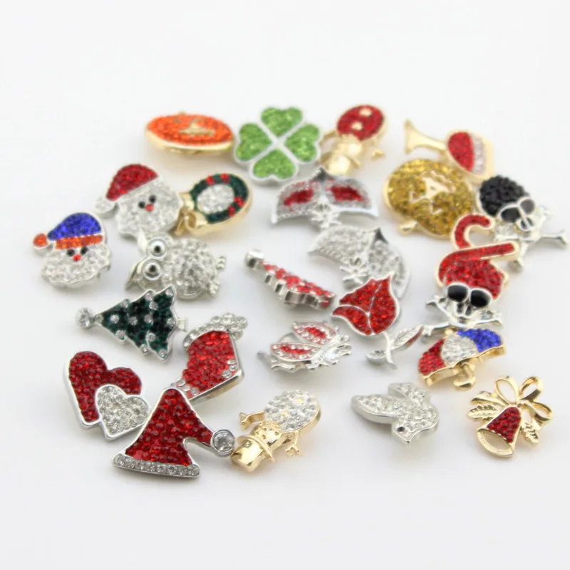 18MM metal rhinestone snap button (452)