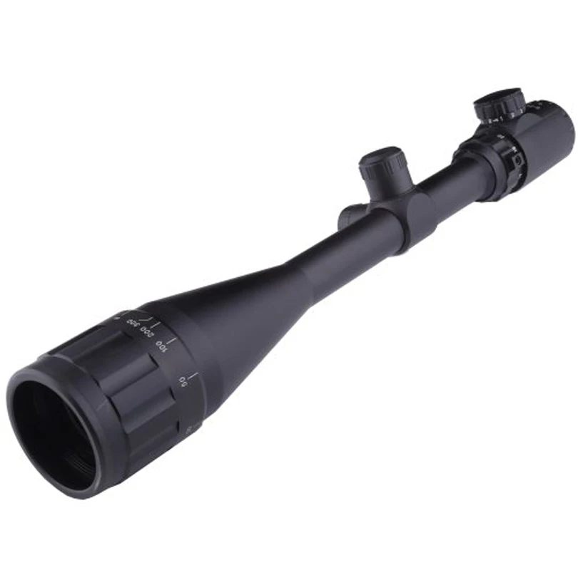 

6-24X50 Adjustable Hunting Green Red Dot Illuminated Tactical Riflescope Reticle Optical Sight Scope