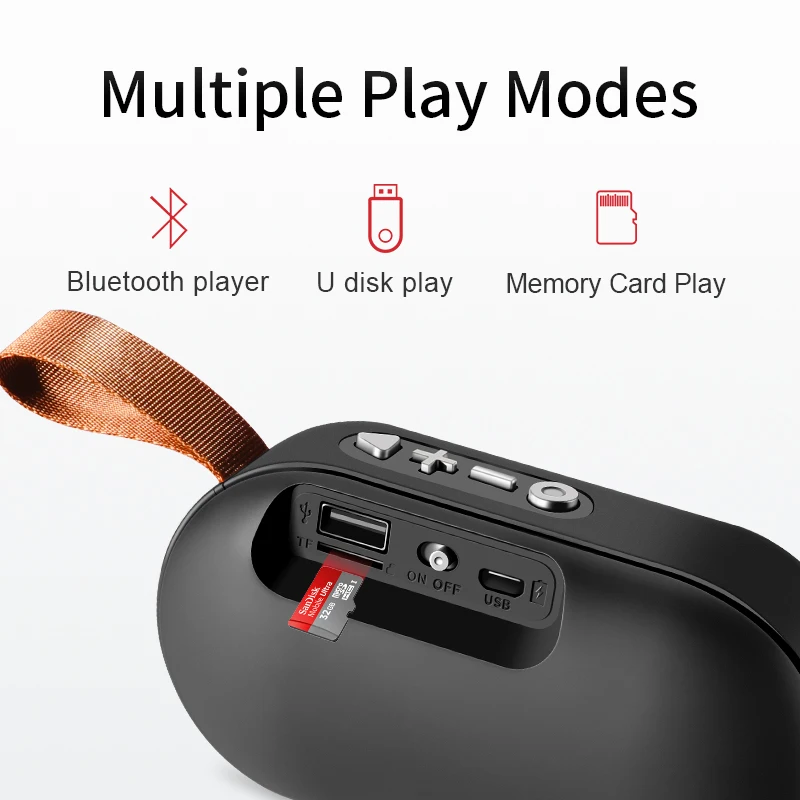 SANLEPUS Мини Bluetooth динамик портативный беспроводной звуковая система 3D стерео