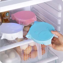 Silicone Reusable Cling Film Wrap Bowl Seal Cover Stretch Food Fresh Keeping Lids H0028