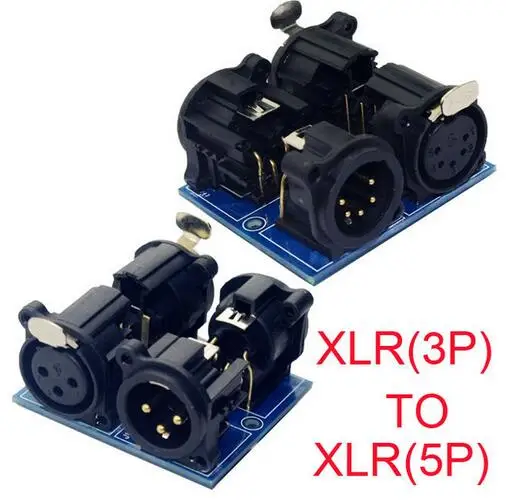 1 pcs XLR5 XLR3 DMX512 Relays connectorin Connectors from Lights