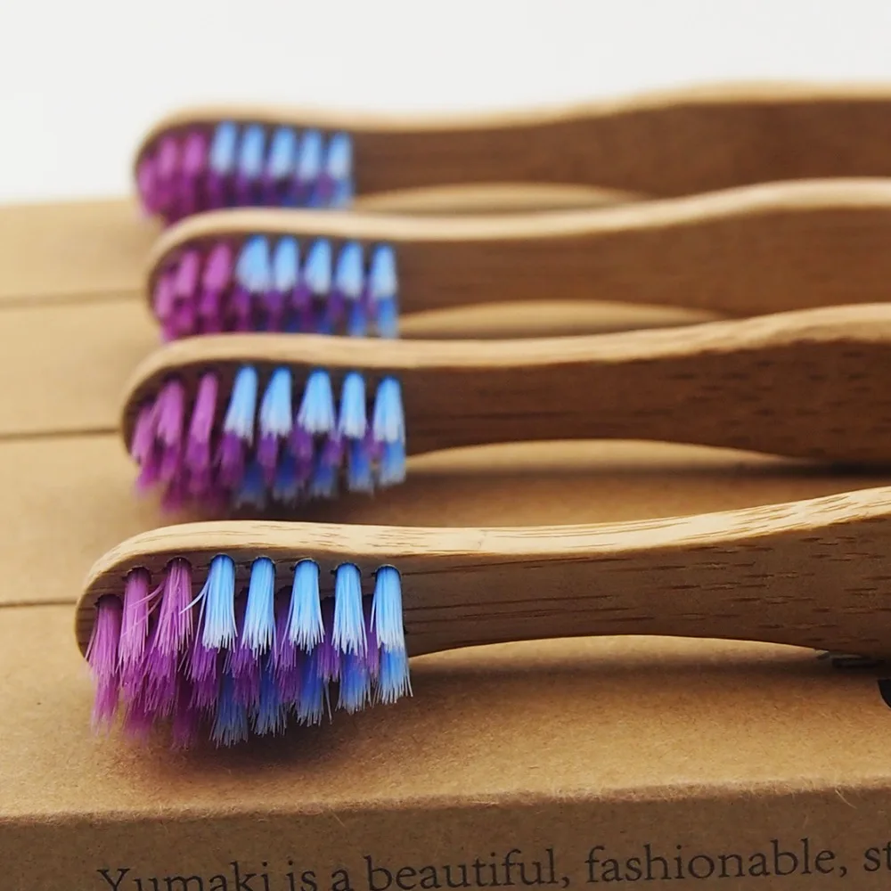 Детская зубная щетка из бамбукового волокна 50 шт./лот|wood toothbrush|bamboo toothbrushtoothbrush bamboo