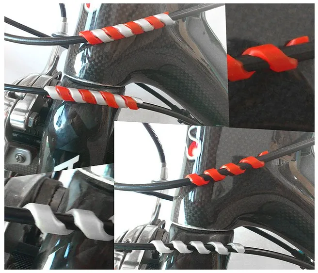 5pcs/ lot Anti friction Bicycle Brake Cable Housing Protector Rubber