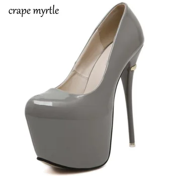 

red wedding shoes Platform pumps extreme High Heels 16cm Sexy Pumps ladies heels 2018 Evening Party shoes for women heels YMA83