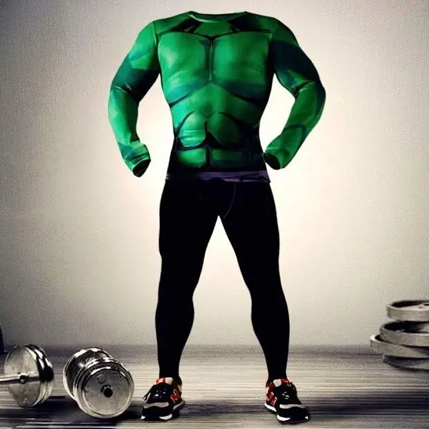 Hero Hulk t shirt long sleeved leotard 