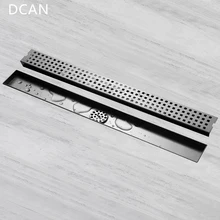 DCAN нержавеющая сталь Невидимый водосток пола 60 см решетки отходов линейная плитка вставка дезодорирующий Тип длинный слив трап