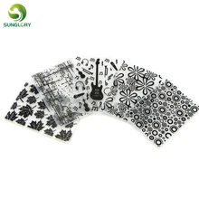 5 шт. гитары текстура коврик листья точка круглой формы в форме цветка текстура набор постельных принадлежностей украшения Sugar Craft печенья Форма для торта с помадкой формы для выпечки Инструменты