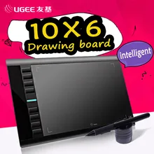 Ugee m708 10×6 inch умный графический графический планшет цифровой таблетки подпись площадку перо для рисования для написания картины про дизайнер wacom