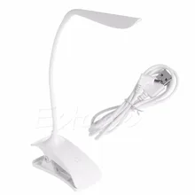 Dimmable Clip-On USB Rechargeable Touch Sensor 14 LEDs Reading Light Desk Lamp