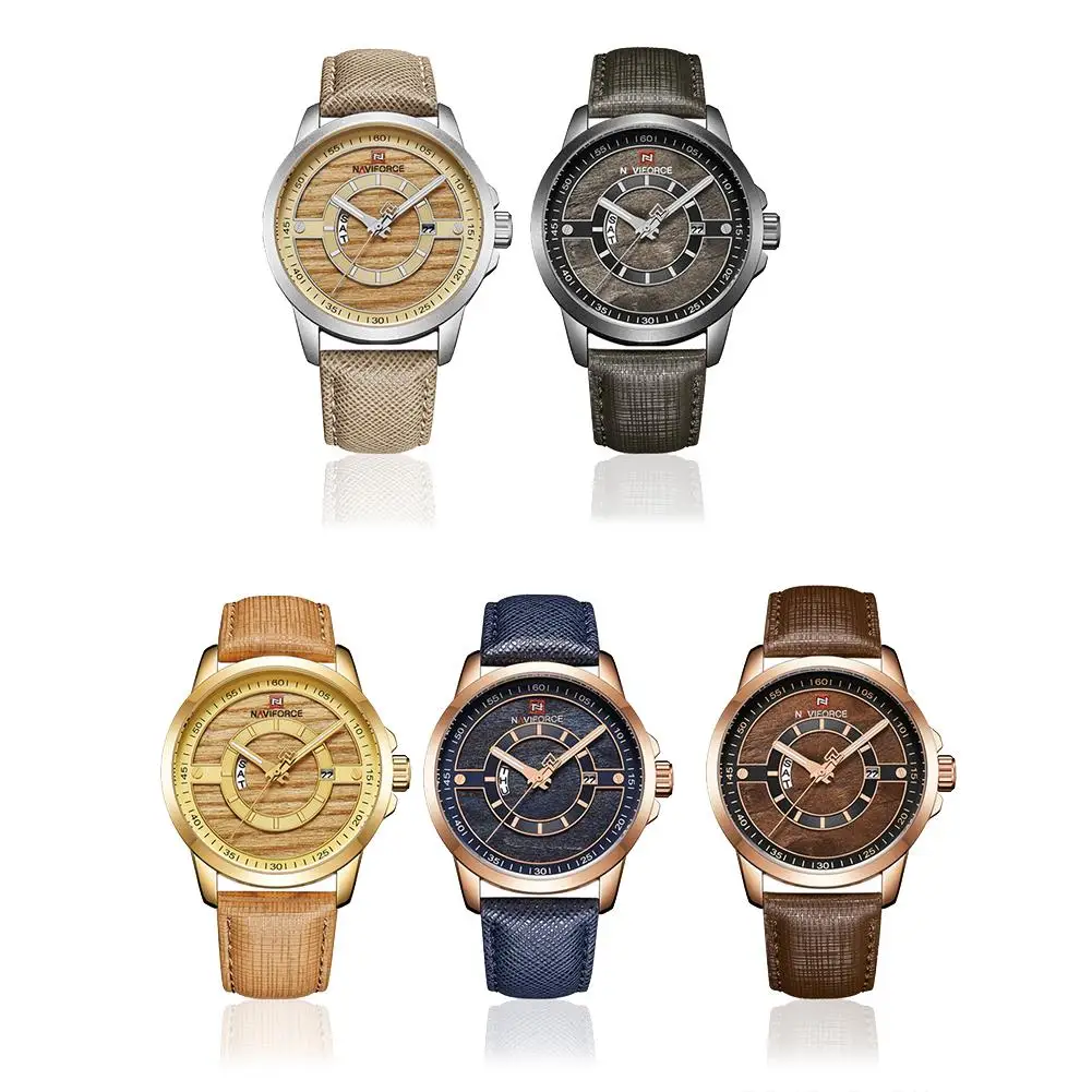 

Fashion Men Round Big Dial Faux Leather Calender Soft Quartz Wrist Watch Gifts