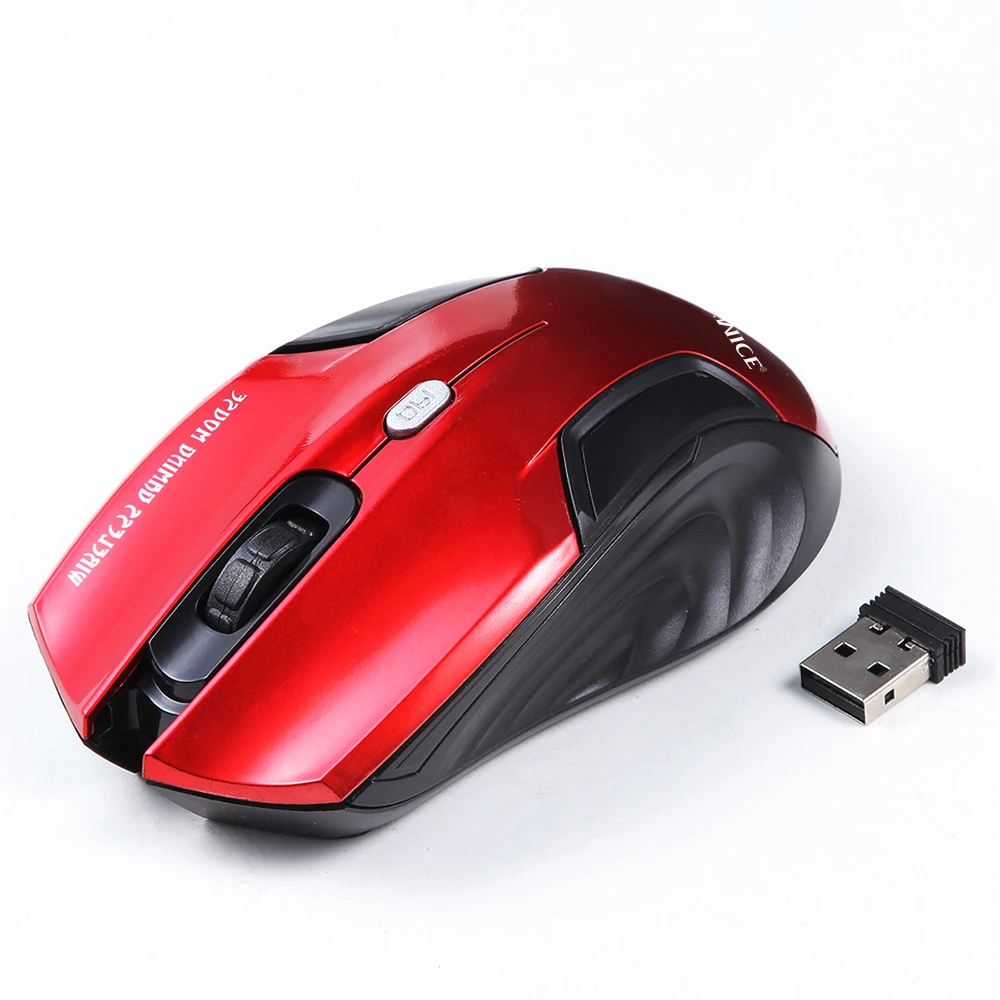 Беспроводная мышь 6 Пуговицы оптическая компьютерная Мыши компьютерные геймер 2000 точек/дюйм 2.4 ГГц USB приемник Gaming Мышь для рабочего ноутбука