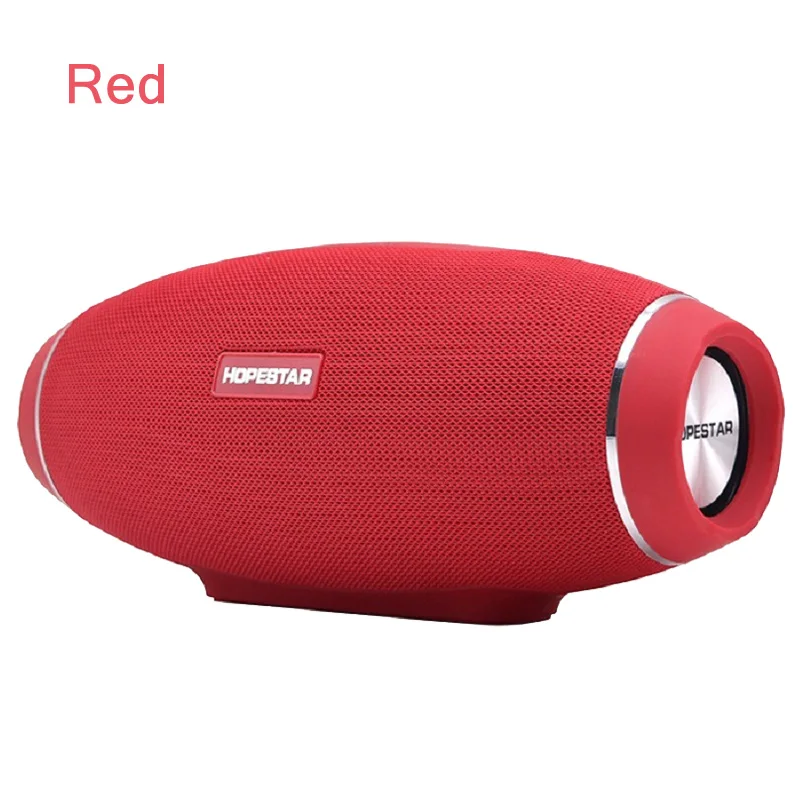 HOPESTAR H20 30 Вт мощность беспроводной портативный Bluetooth динамик регби Открытый бас эффект с микрофоном банк заряда для мобильного ТВ ПК - Цвет: Red