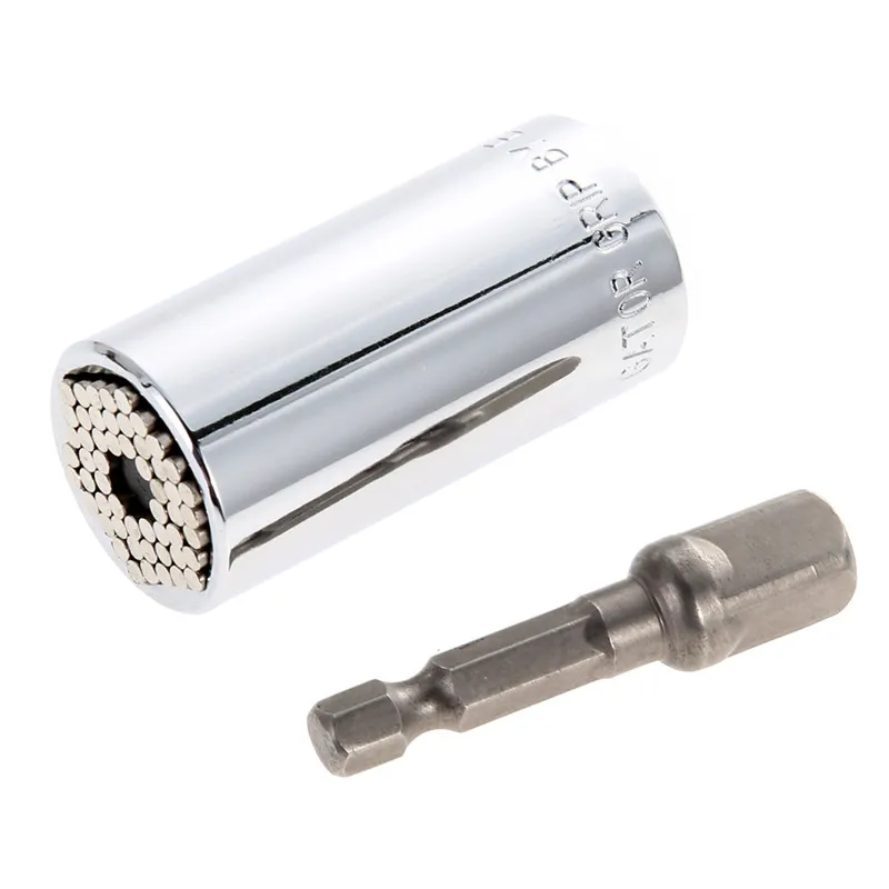 Gator Grip Universal Socket Wrench Power Drill Adapter 2 Piece Set