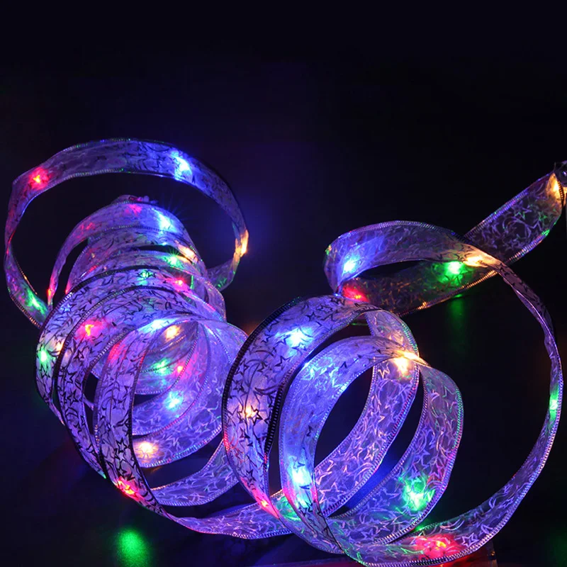 

4M Luminous String Christmas Holiday LED Light Battery-Powered Led Strings Light-Up Decoration With 40 Led Bulbs Toys For Child