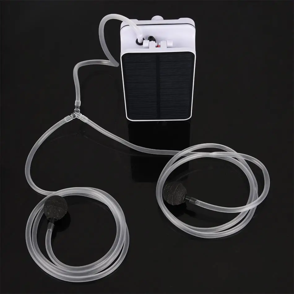 Solar Powered Waterproof Oxygenator Aerator Air Pump Oxygen for Outdoor Pool Pond Emergency aquarium accessories