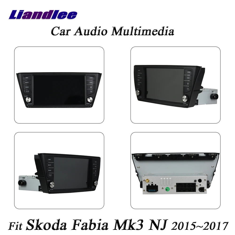 Perfect Liandlee Car Android System For Skoda Fabia Mk3 NJ Radio CD DVD Player GPS Navi MAP Navigation HD Wifi FM BT Screen Multimedia 4