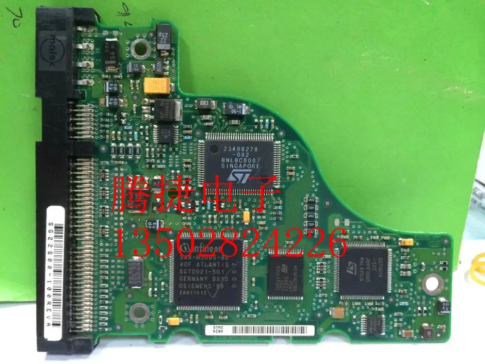  Piezas del disco duro placa lógica PCB placa de circuito impreso U5 SG22580-300 para Seagate 35 IDE
