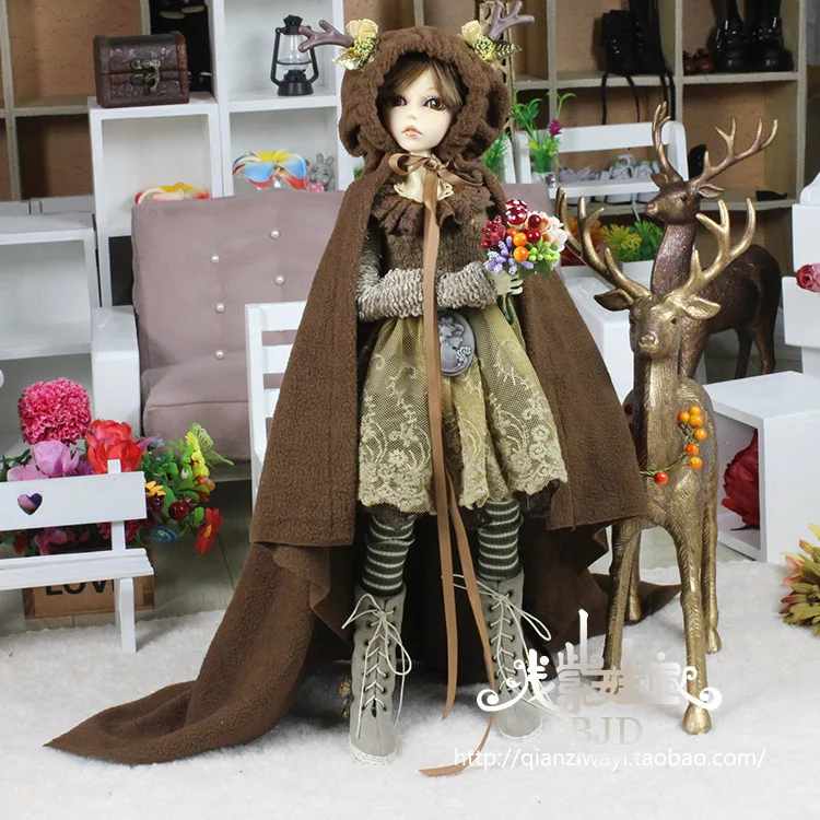 1/4 1/3 масштаб BJD плащ+ платье+ носки для BJD/SD Одежда Аксессуары куклы, не включены куклы, обувь, парик и другие аксессуары D1618