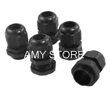 PG16 Водонепроницаемый Пластик кабельные вводы Крепеж