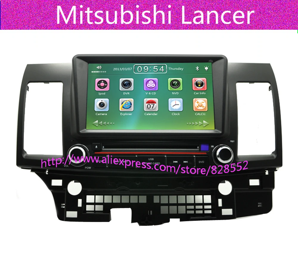 Free Shipping Car DVD Player For Mitsubishi Lancer Audio Radio With Gps