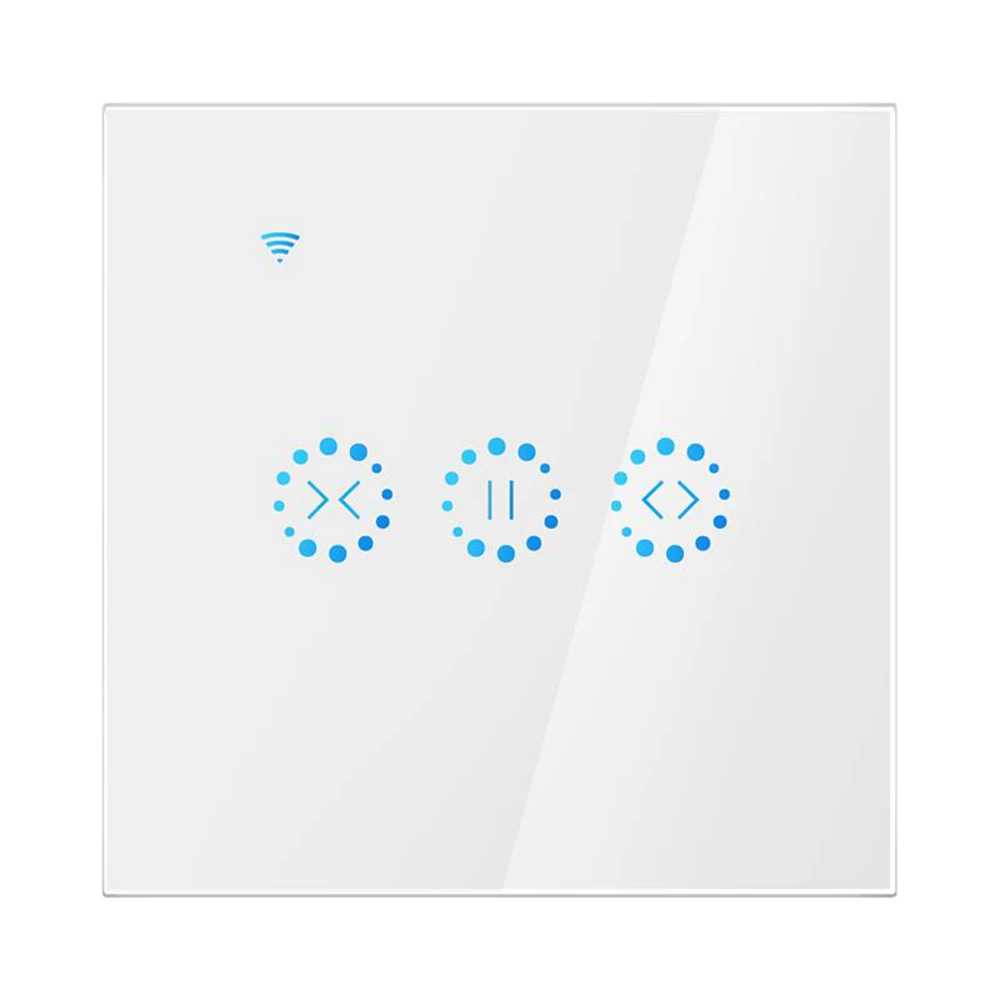 

WiFi Smart Curtain Switch Touch Switch App And Voice Control Smart Life Tuya for Electric Motorized Curtain with Alexa and Googl