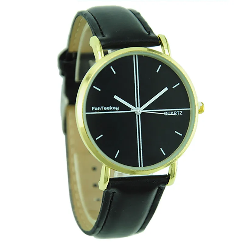 Fashion women watches bracelet watch ladies Simple Scale Simulation Leather band Thin Men And Women Quartz watch clock 3M30#N (14)