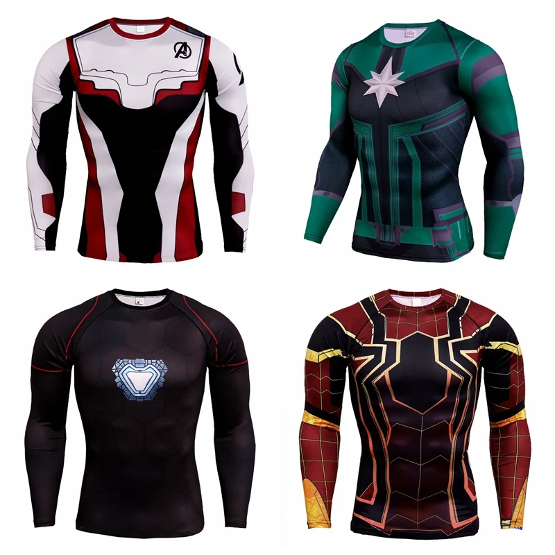 

Captain Marvel 3D Print T Shirt Avengers Endgame Fitness Quantum Realm Tee Gym Large Size 4XL Streetwear Unisex Drop Shipping